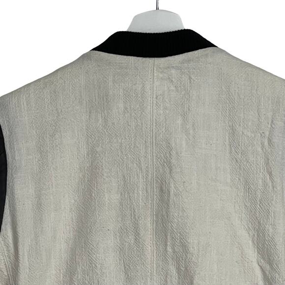 Women's Lucky brand Colorblock Cotton W/Leather Bomber Jacket Size Small - Picture 10 of 16